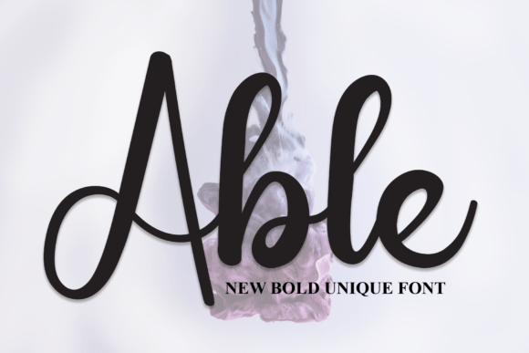 Able Font: Friendly Script for Creative Projects