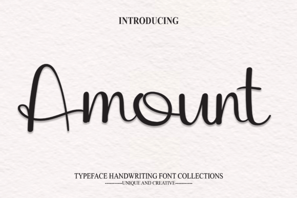Amount Font: Friendly Handwritten Type for Makers