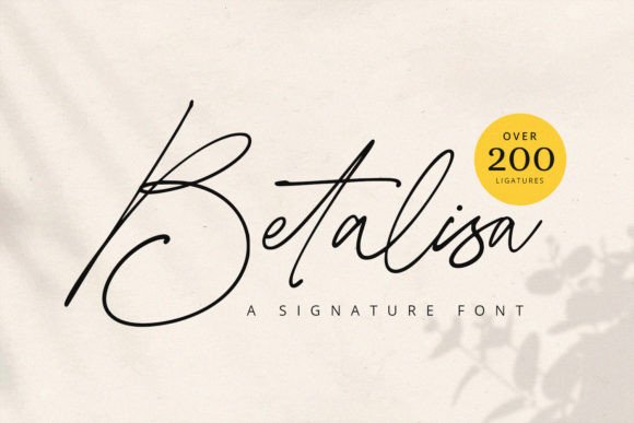 Betalisa Font: Authentic Script for Editorial Design