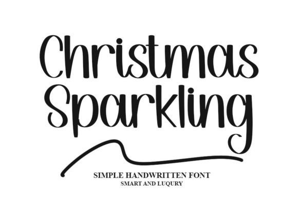 Christmas Sparkling Font for Editorial Design and Elegant Layouts