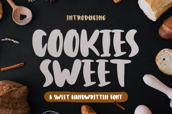Cookies Sweet Font: Bold Handwritten Style for Branding