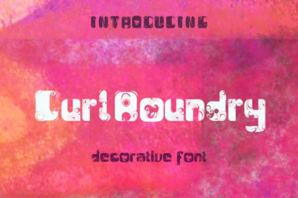 Curl Roundry Font: Pretty Patterns for Handmade Labels