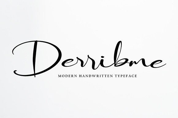 Derribme Font: Elegant Script Handwritten Typography