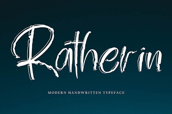 Designing with Ratherin: A Flowing Handwritten Font