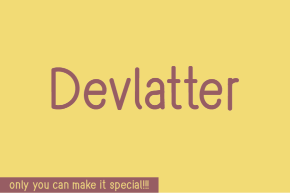 Devlatter Font: Authentic Handwritten Style for Campaigns