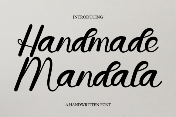 Handmade Mandala Font for Crafters and Sellers