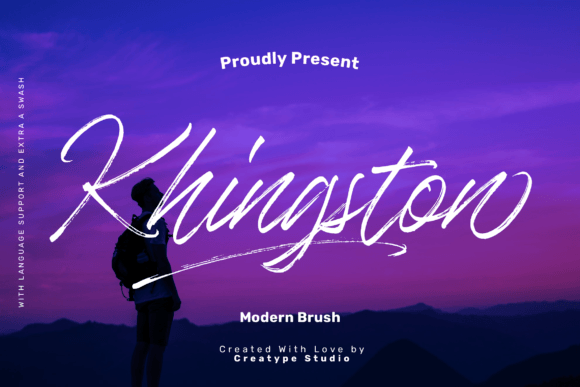 Khingston Font: Modern Brush Typography for Digital Campaigns