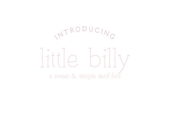 Little Billy Font: Legible Handwritten Type for Branding