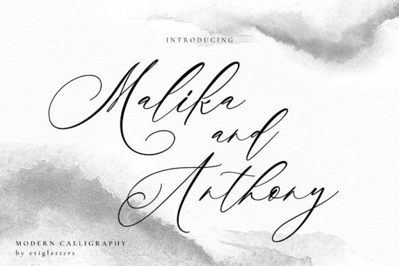 Malika and Anthony Font for Handmade Branding