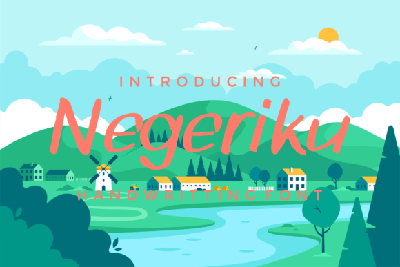 Negeriku Font: A Sharp Brush Script for Modern Branding