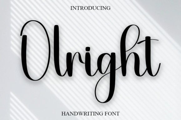 Olrihgt Font: Friendly Handwritten Style for Makers