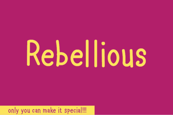 Rebellious Font: Authentic Handwritten Type for Digital Campaigns