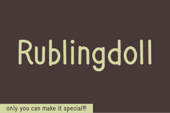 Rublingdoll Font: Authentic Handwritten Style for Digital Marketing