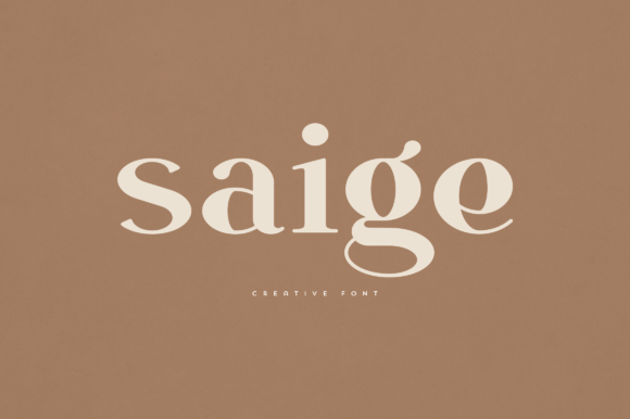 Saige Font: Elegant Serif Typography for Digital Branding