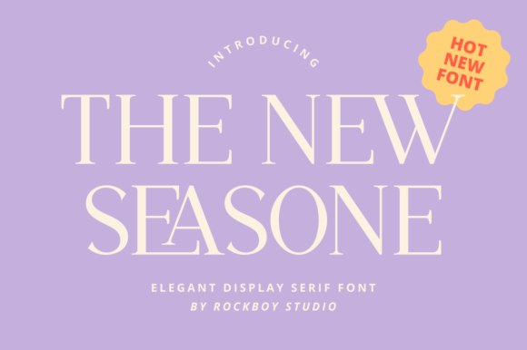 The New Seasone Font for Elegant Editorial Design
