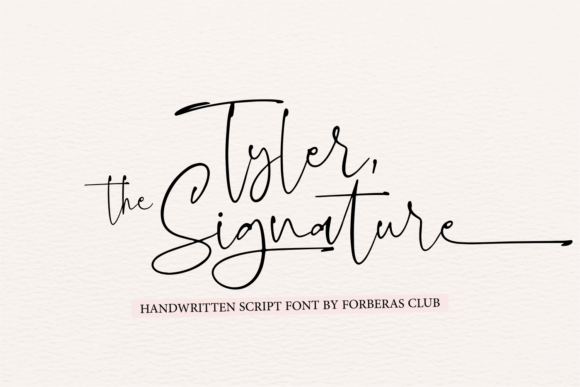 Tyler the Signature Font for Elegant Editorial Design