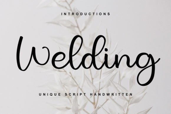 Welding Font: Bold Script Handwritten Typography for Editorial Design